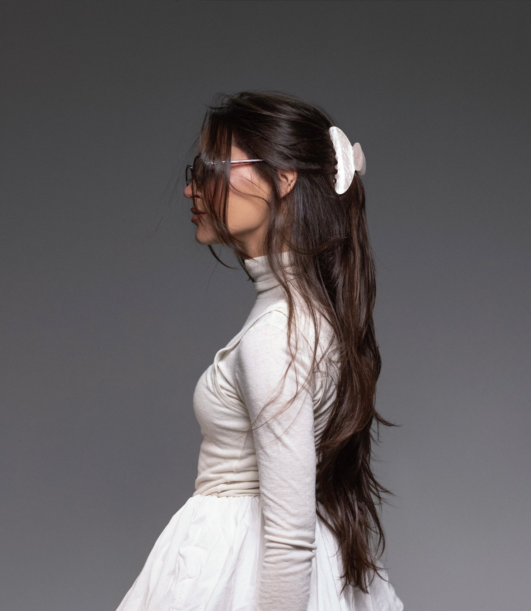 Blush Pearl hair clip